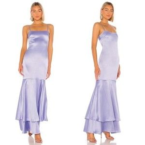 Likely Aurora Dress Satin Mermaid Gown Periwinkle Purple